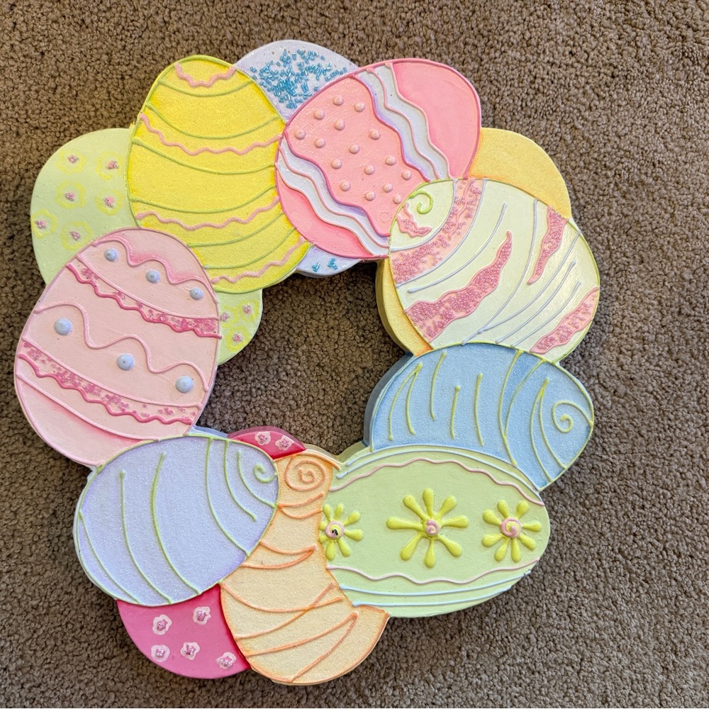 Pastel Easter Egg Wreath